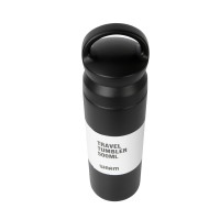 EccoTech 500 ML Tutma Kulplu Çelik Dizayn Siyah Renk Termos